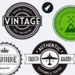 Vintage Stickers. Beautiful retro badges & labels