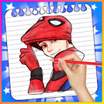 spider boy coloring Super hero